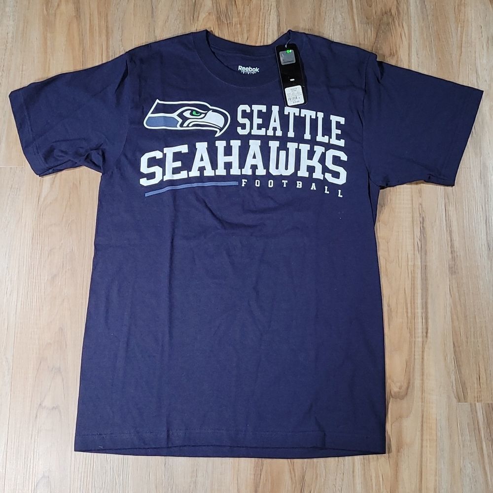 🔹️NWT Reebok Blue Seattle Seahawks Short Sleeve Tshirt Medium